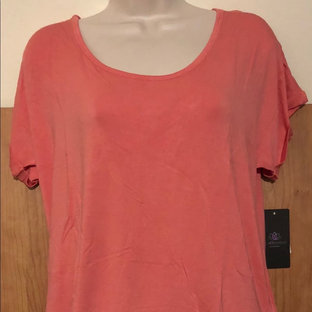 Pink Lotus wrap around blouse size M